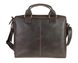 Чоловіча шкіряна сумка для ноутбука коричнева портфель А4 smg8(45) фото 2