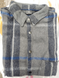 Чоловіча сорочка Oversize утеплена Сіро-синя G0012 фото 3