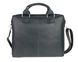 Чоловіча шкіряна сумка для ноутбука чорна портфель А4 smg9(45) фото 2