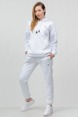 Жіночий трикотажний спортивний костюм Oversize на флісі білий КЖ005 КЖ005 фото