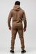 Чоловічий спортивний костюм на Флісі Go fitness худі + штани коричневий КМ030-3 S-M КМ030-3 фото 2