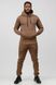 Чоловічий спортивний костюм на Флісі Go fitness худі + штани коричневий КМ030-3 S-M КМ030-3 фото 3