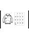 Жіночий трикотажний спортивний костюм Oversize на флісі білий-чорний КЖ005-11 КЖ005-11 фото 4