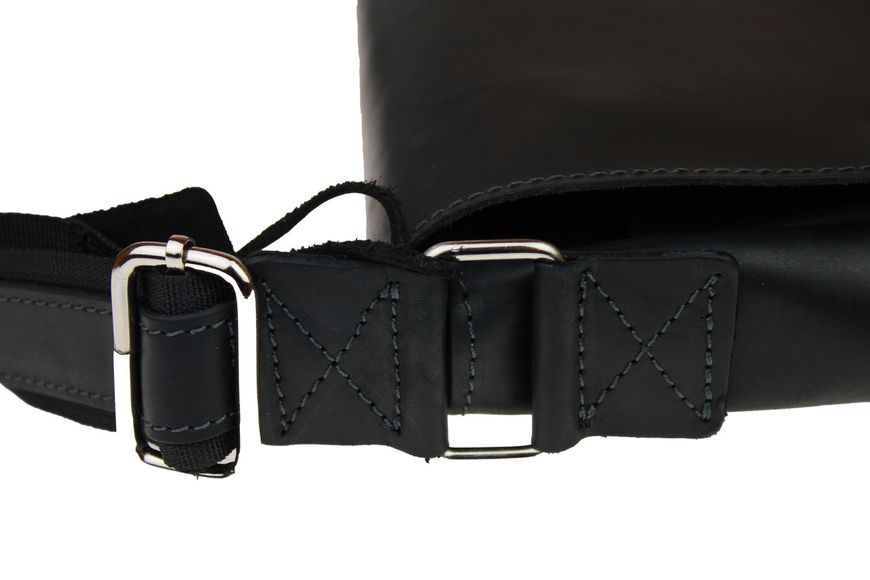 Чоловіча шкіряна сумка для ноутбука чорна портфель А44 smg17(50) фото