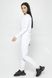 Жіночий спортивний трикотажний костюм Go-fitness білий світшот-штани КЖ019-3 фото 4