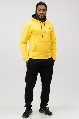 Чоловічий спортивний костюм трикотаж демісезонний жовтий-чорний GF КМ030-13 S-M КМ030-13 фото
