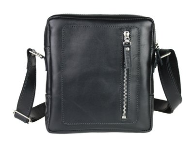 Барсетка, мужская сумка планшетка на плече кожаная черная 21х19х5 см. Sullivan smvp96(29) smvp96(29) фото