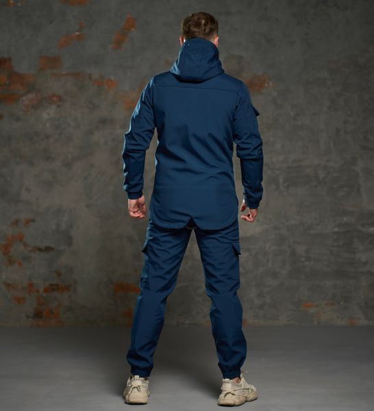 Чоловічий костюм Softshell утеплений синій демісезонний Intruder Куртка, штани  1586881234 фото