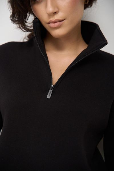 Теплий жіночий трикотажний костюм Чорний на флісі Lumina Fleece від Fanme XS 1822001 фото