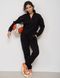 Теплий жіночий трикотажний костюм Чорний на флісі Lumina Fleece від Fanme XS 1822001 фото 1