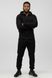 Утеплений Чоловічий спортивний костюм на флісі Go fitness чорний КМ028-2 S-M КМ028-2 фото 3