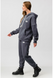 Жіночий трикотажний спортивний костюм Oversize на флісі сірий Гафіт КЖ005-18 КЖ005-18 фото 3
