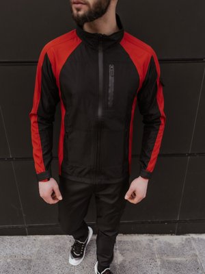 Мужская осенняя-весенняя куртка ветровка красная-черная Intruder SoftShell Lite 'iForce' 1589542163 фото