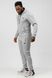 Чоловічий спортивний костюм трикотаж демісезонний Go fitness сірий меланж КМ030-4  КМ030-4 фото 3