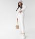 Базовий жіночий костюм SIZE+ від Fanme худі+джогери тринитка петля Білий XL 4982000 фото 2