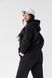 Базовий жіночий костюм SIZE+ від Fanme худі+джогери тринитка петля Чорний XL 4982001 фото 5