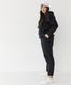 Базовий жіночий костюм SIZE+ від Fanme худі+джогери тринитка петля Чорний XL 4982001 фото 4