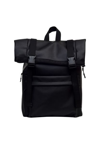 Рюкзак міський екошкіра RollTop чорний 24211001m фото