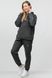 Жіночий трикотажний спортивний костюм Oversize на флісі сірий КЖ005-3 КЖ005-3 фото 3