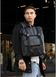 Чоловічий рюкзак ролл Sambag Loft Zard чорний з клапаном 22651001m фото 5