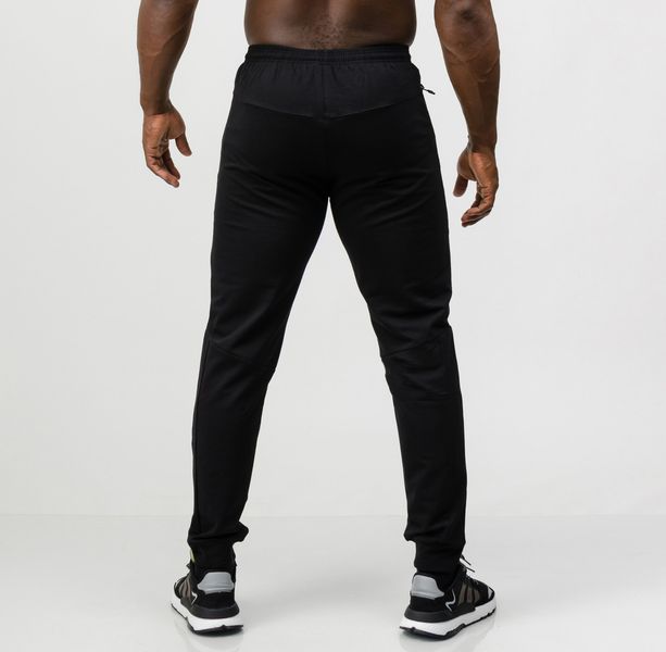 Чоловічі спортивні штани трикотаж фліс чорні Go Fitness WM-001 WM-001 фото