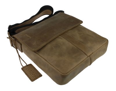 Барсетка, мужская сумка через плечо из натуральной кожи, оливковая 25x21x5 Sullivan smvp55(30) smvp55(30) фото