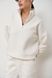 Теплий жіночий трикотажний костюм Білий на флісі Lumina Fleece від Fanme XS 1822000 фото 2