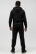 Спортивний костюм демісезонний чоловічий (прямі штани) чорний Go fitness КМ031 S-M КМ031 фото 4