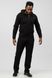 Спортивний костюм демісезонний чоловічий (прямі штани) чорний Go fitness КМ031 S-M КМ031 фото 3
