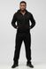 Спортивний костюм демісезонний чоловічий (прямі штани) чорний Go fitness КМ031 S-M КМ031 фото 1