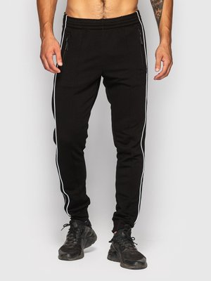 Чоловічі спортивні штани трикотаж фліс чорні GF ШМ02 ШМ02 фото