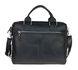 Чоловіча шкіряна сумка для ноутбука чорна портфель А4 smg7(45) фото 1