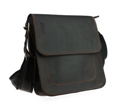Кожана чоловіча сумка на плече коричнева барсетка smvp110(30) фото